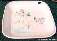 Square Hand Decorated Dish