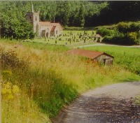 Country churchyard